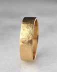 Weathered Band in Gold | Flat 5mm