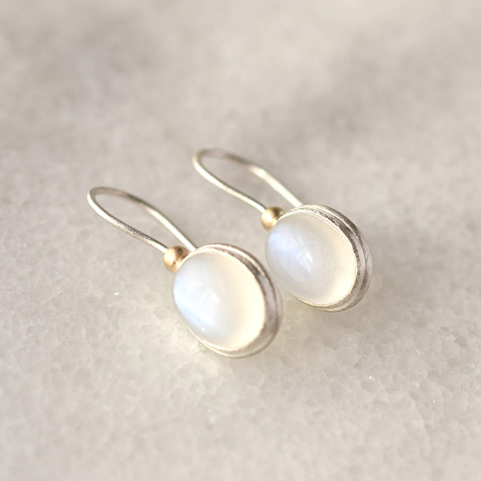 Rainbow Moonstone Drop Earrings