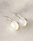 Rainbow Moonstone Drop Earrings