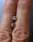 Rose Cut Diamond Bubble Studs