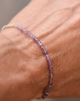 Spinel Chain Bracelet - August Birthstone