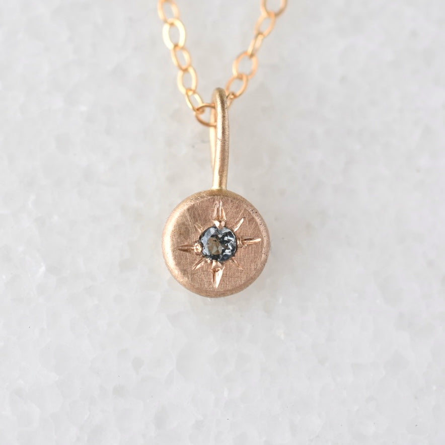 Compass Pendant | Spinel - August Birthstone
