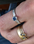 Montana Sapphire Ring in Platinum