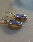 Rose Cut Tanzanite Earrings