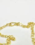 Kamoka Pearl Necklace on 18k gold Handmade Bubble Chain