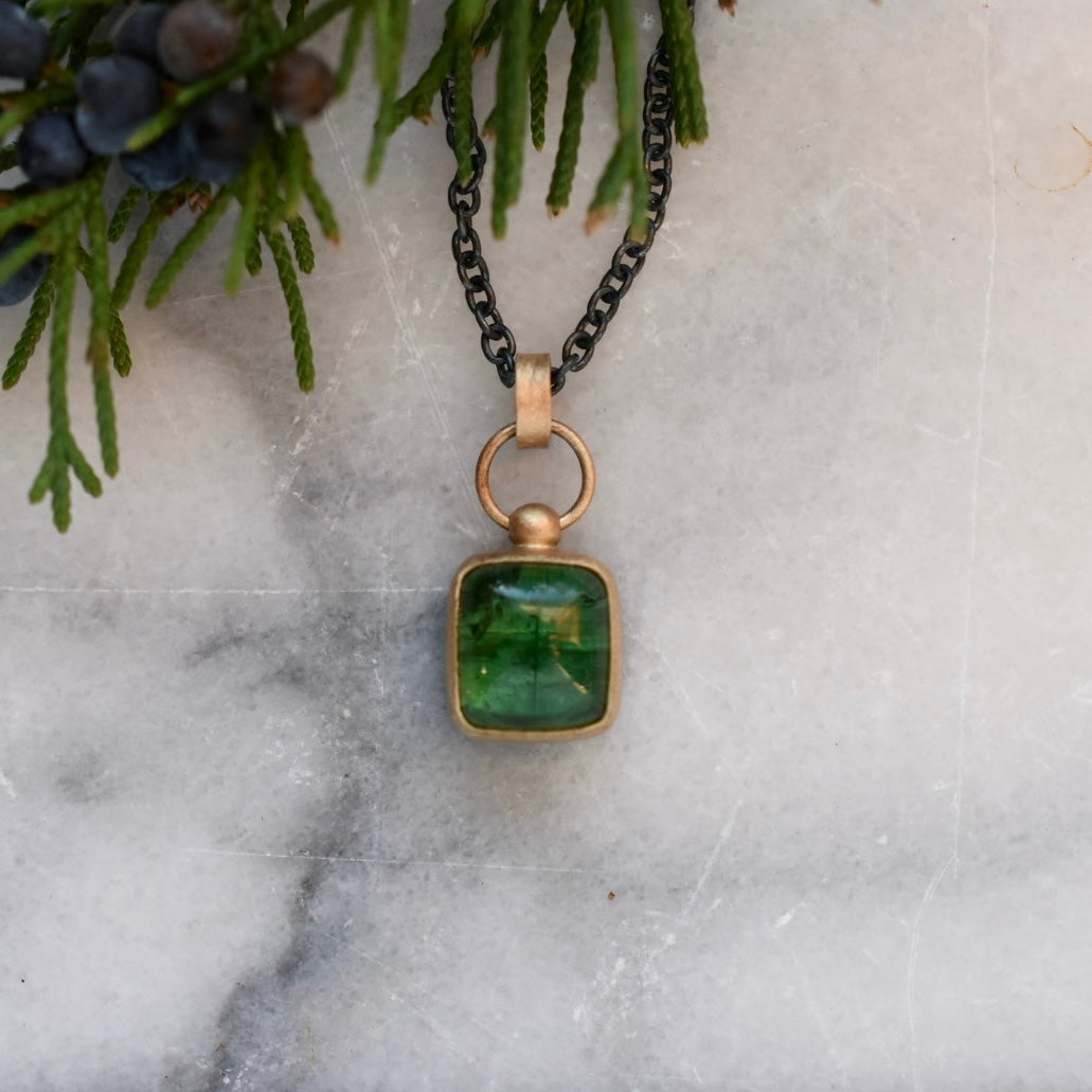 Green Tourmaline Pendant