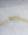 Kamoka Pearl Necklace on 18k gold Handmade Bubble Chain