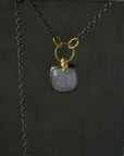 Foggy Blue Chalcedony Necklace