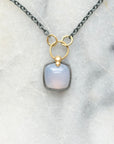 Foggy Blue Chalcedony Necklace