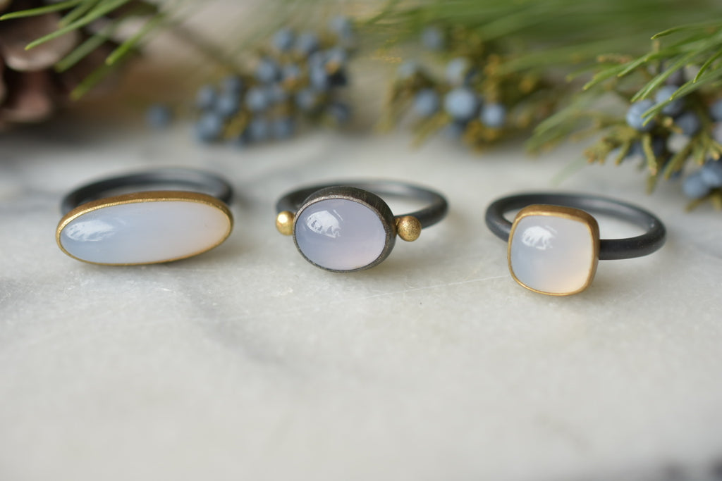 Oval Chalcedony Ring