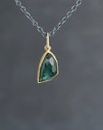 Teal Green Tourmaline Pendant