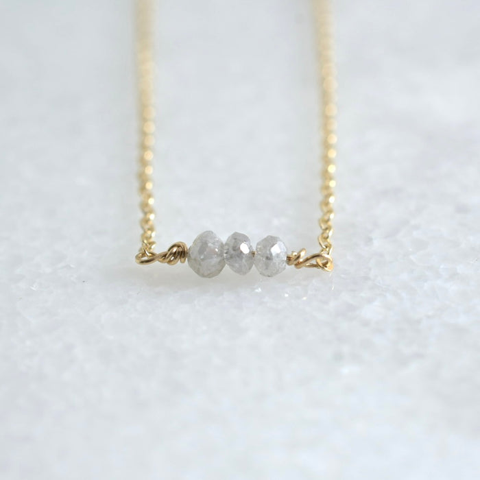 Grey Diamond Necklace