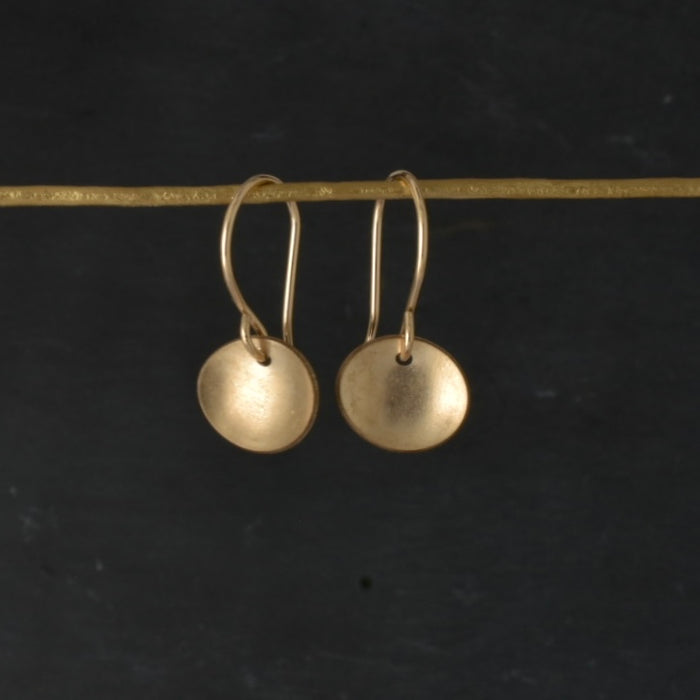 Oval Sun Drop Earrings / Gold Filled