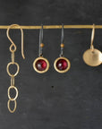 Garnet Bubble Earrings