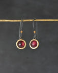 Garnet Bubble Earrings