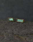 Green Tourmaline Stud Earrings