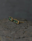 Green Tourmaline Stud Earrings