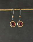 Garnet Bubble Earrings