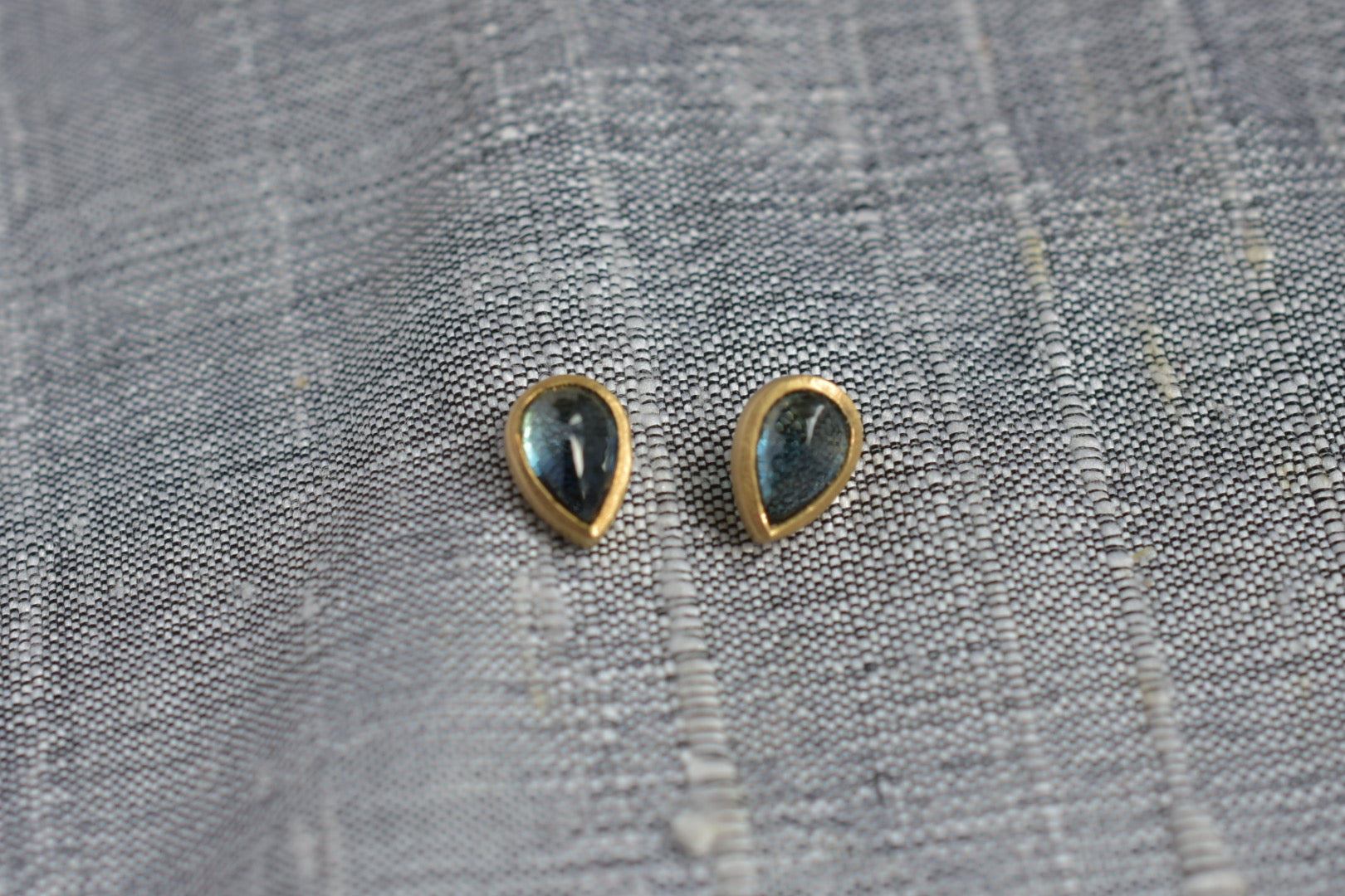 Teal Australian Sapphire Studs