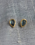 Teal Australian Sapphire Studs