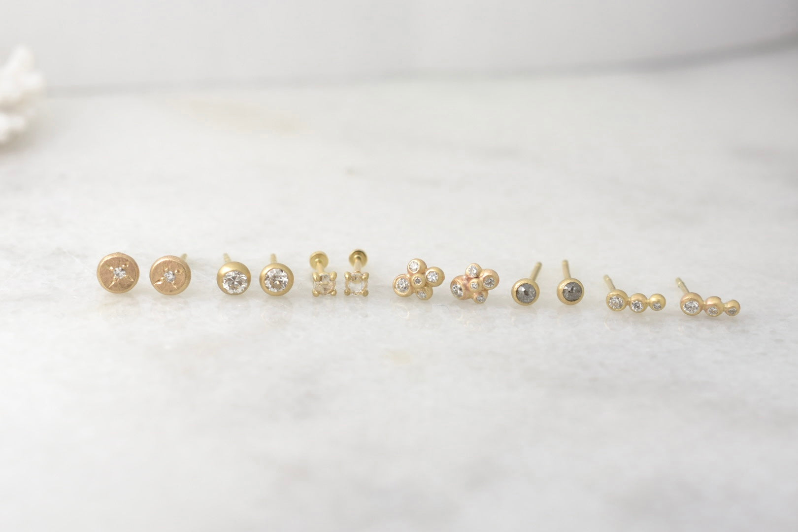 Diamond Bubble Studs