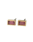 Rose Garnet Stud Earrings