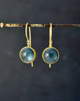 Atlantic Blue Tourmaline Drop Earrings