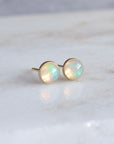 Opal Stud Earrings in 14k