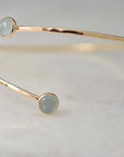 Aquamarine Wrap Bracelet