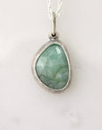 Moss Green Emerald Pendant