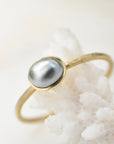 Tahitian Keshi Pearl Ring