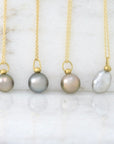 Bright Peachy Tahitian Pearl Charm 8