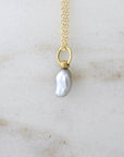 Cool Grey Tahitian Keshi Pearl Charm 4