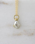 Champagne Tahitian Keshi Pearl Charm 3