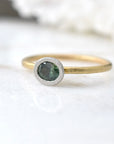 Green Australian Sapphire Ring