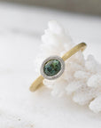 Green Australian Sapphire Ring