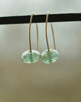 Ocean Orb Earrings | Moss Aquamarine