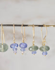 Ocean Orb Earrings | Aquamarine and Tanzanite