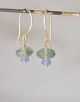 Ocean Orb Earrings | Aquamarine and Tanzanite