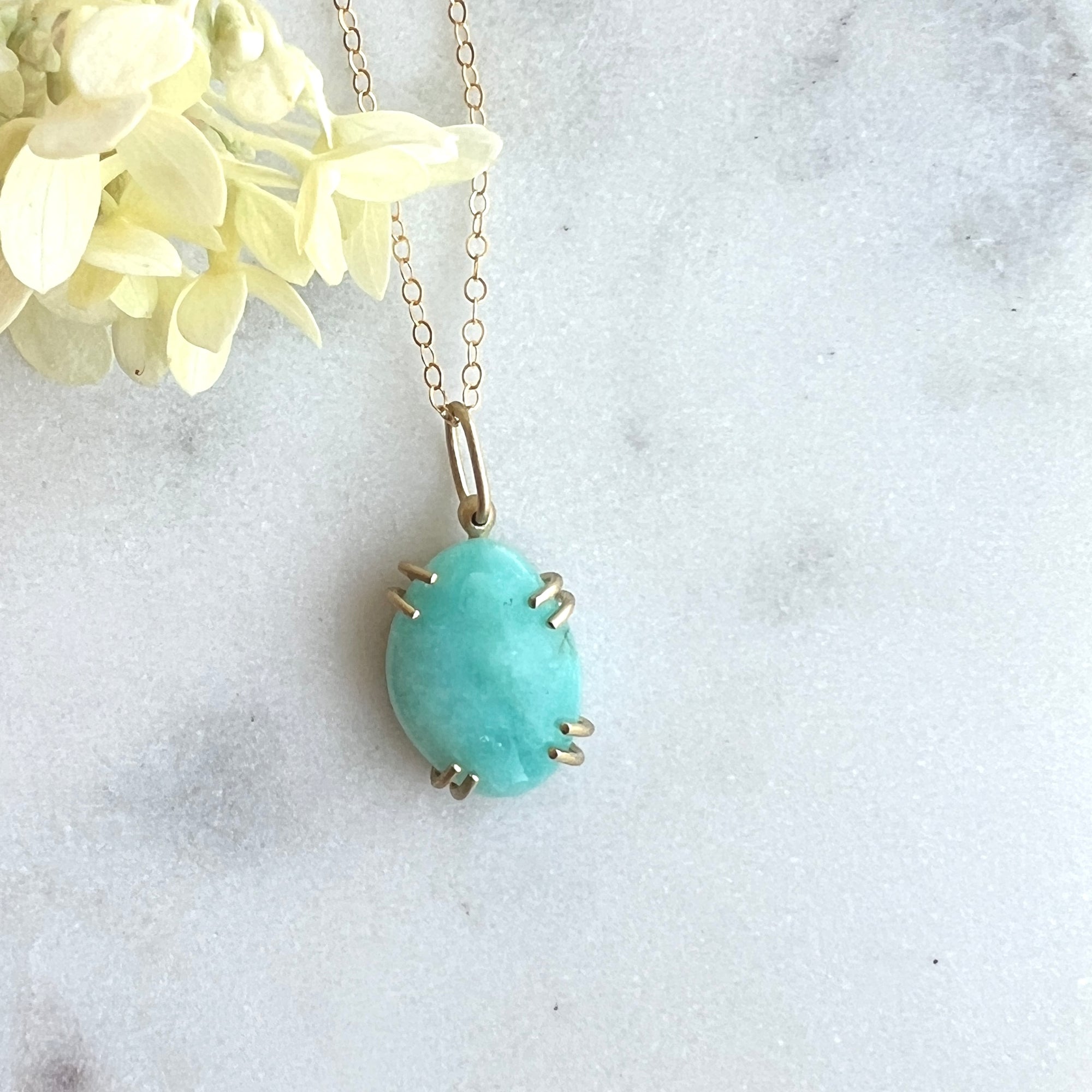 Aqua Amazonite Pendant
