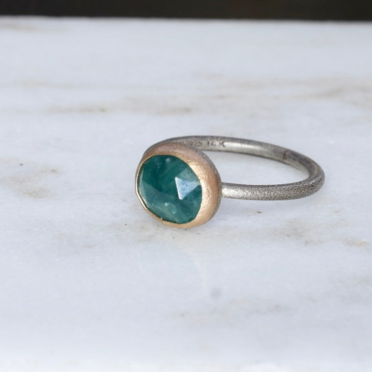 Aegean Green Grandidierite Ring
