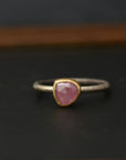 Dark Pink Sapphire Ring
