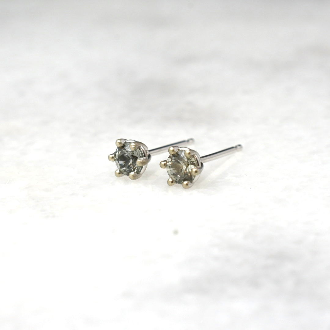 Montana Sapphire 6 Prong Studs