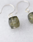 Color Drop Earrings | Moss Aquamarine
