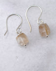 Color Drop Earrings | Rutilated Quartz