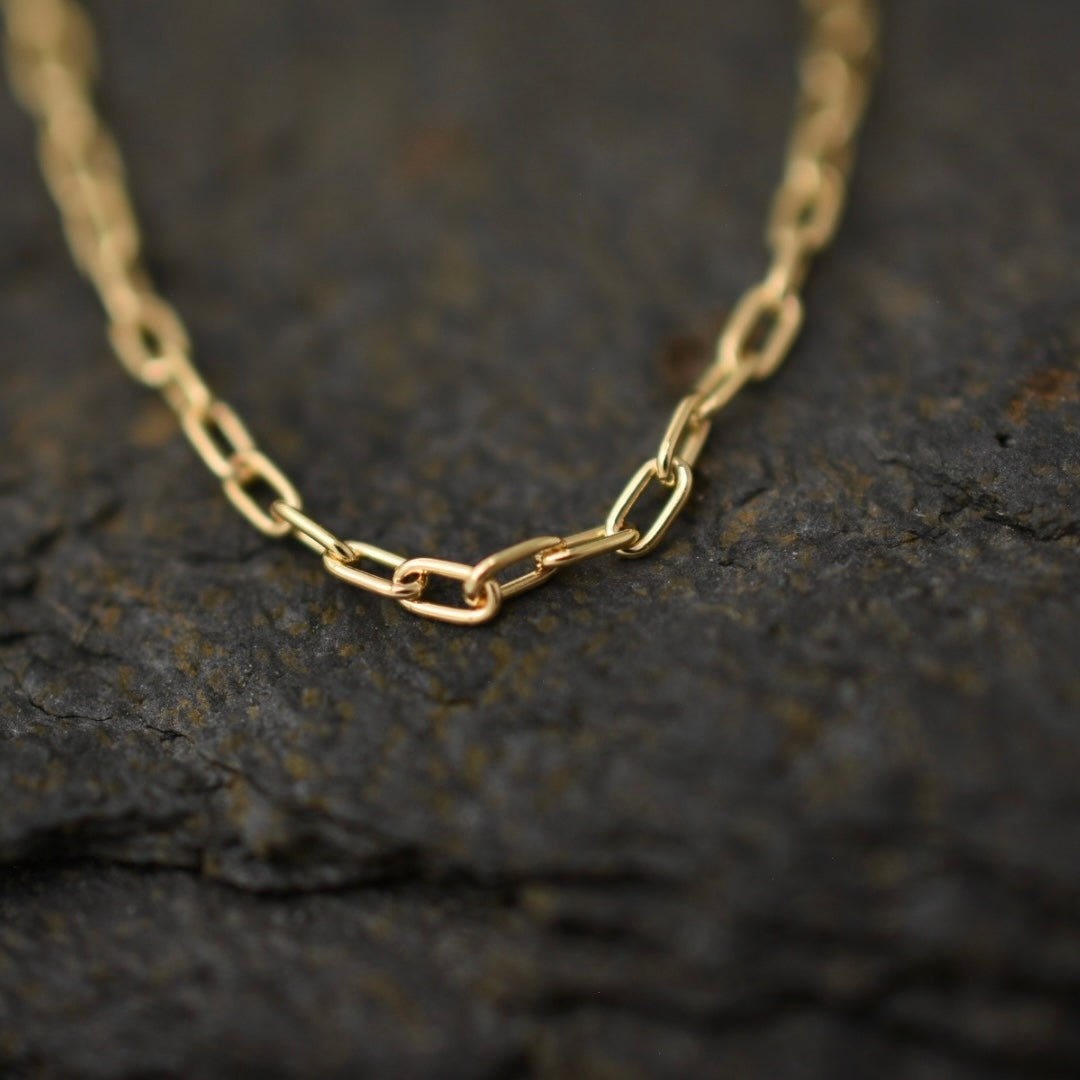 Paperclip Chain | 14k Gold