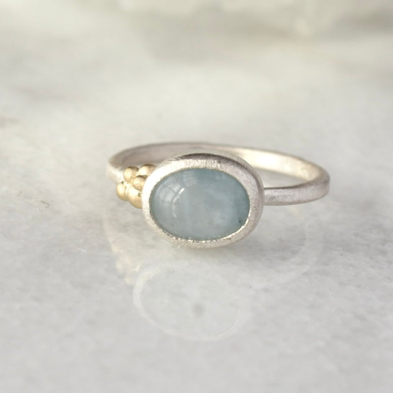 Salted Aquamarine Ring