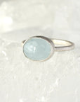 Oval Aquamarine Ring
