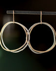 Double Happy Hoop Earrings