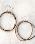 Double Happy Hoop Earrings
